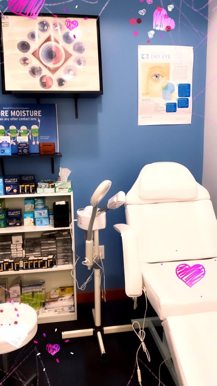 The serene EyesGalore Dry Eye Spa treatment room at Aqua Vision Care.